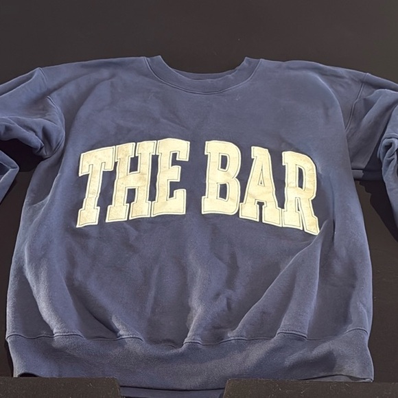 The Bar women’s Sweatshirt in Navy Blue - Picture 3 of 5